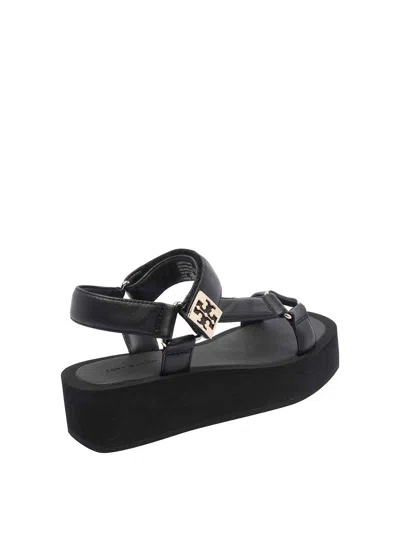 Tory Burch Black Mellow Platform Sandals