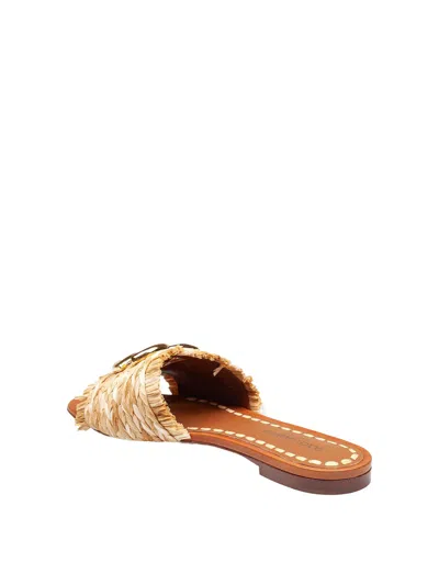 Dolce & Gabbana Woven Texture Slip-on Sandal In Brown