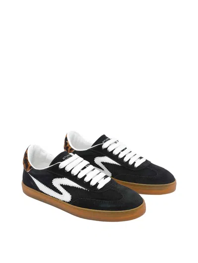 Stuart Weitzman Black Sw Runaround Sneakers