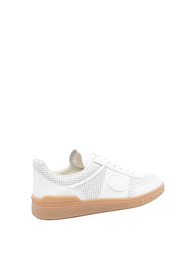 Valentino Garavani Upvillage Low-top Perforated Nappa Leather Sneaker In White