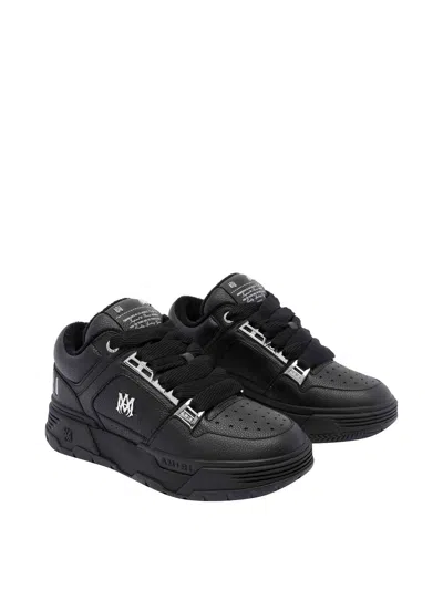 Amiri Men Black Sneakers With Logo Patch On The Side And Logo Lettering On The Rear In Leather Man