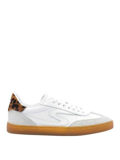Stuart Weitzman Leopard-print Leather Sneakers