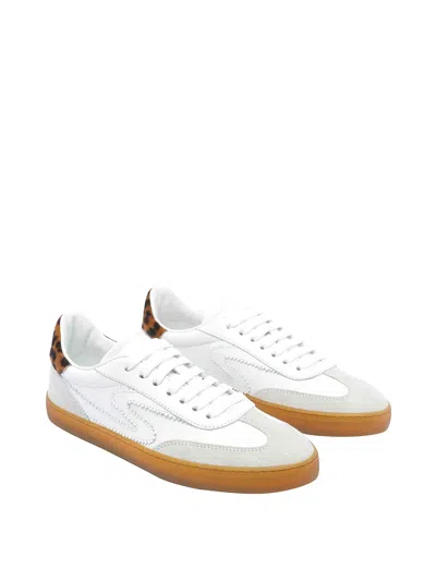 Stuart Weitzman Leopard-print Leather Sneakers