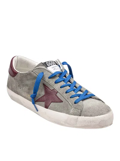 Golden Goose Super Star Sneakers In Green And Kenya In White