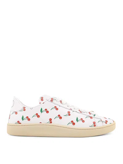 Valentino Garavani Royco Sneaker In Nappa Calfskin With Cherryfic Pattern