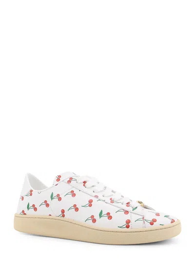 Valentino Garavani Royco Sneaker In Nappa Calfskin With Cherryfic Pattern