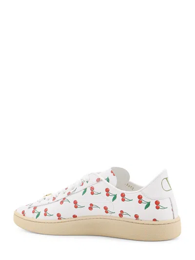 Valentino Garavani Royco Sneaker In Nappa Calfskin With Cherryfic Pattern