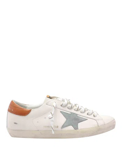 Golden Goose Deluxe Brand Men Super-star Classic With List Leather Sneakers In Neutral
