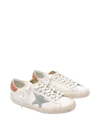 Golden Goose Deluxe Brand Men Super-star Classic With List Leather Sneakers In Neutral