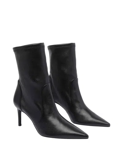 Stuart Weitzman Black Stuart Power Pump Booties