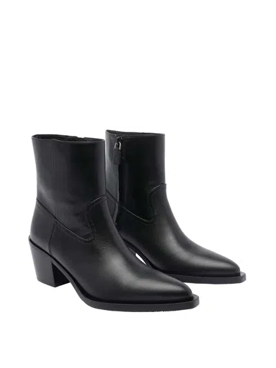 Stuart Weitzman Black Tate Booties