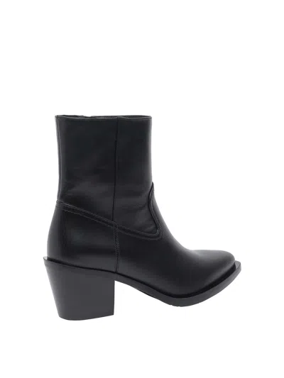 Stuart Weitzman Black Tate Booties