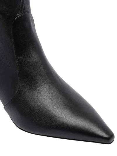Stuart Weitzman Leather Ankle Boots Kitten Heel