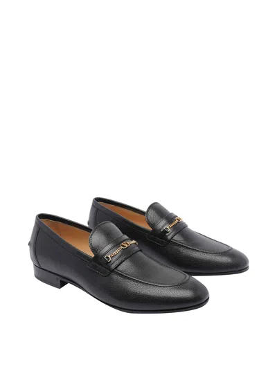 Valentino Flat Shoes Blacks And Greys In Black