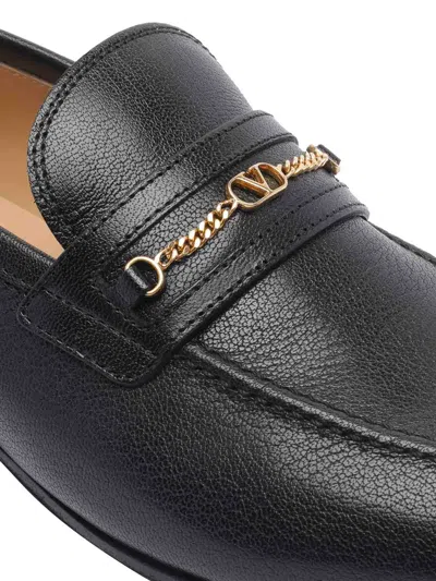 Valentino Flat Shoes Blacks And Greys In Black
