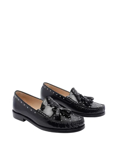 Stuart Weitzman Black Lottie Loafers