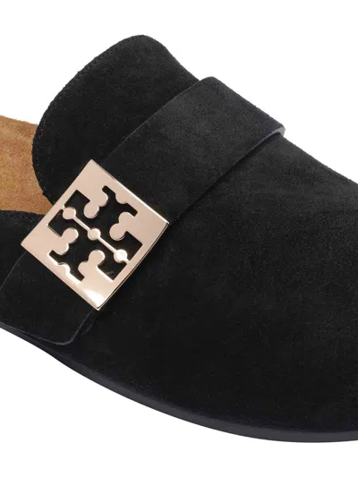 Tory Burch Mellow Suede Buckle Slide Mules
