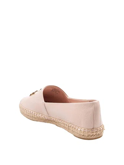 Tory Burch Espadrille Eleanor In Rose Color Leather