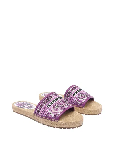 Dolce & Gabbana Dolce & Amp Gabbana Purple Espadrilles