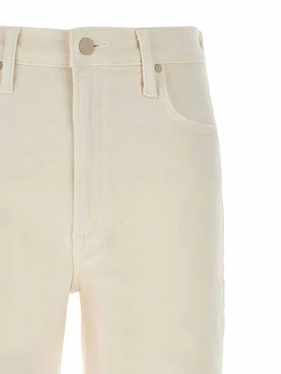 Mother Stretch Denim The Rambler Trousers In Neutral
