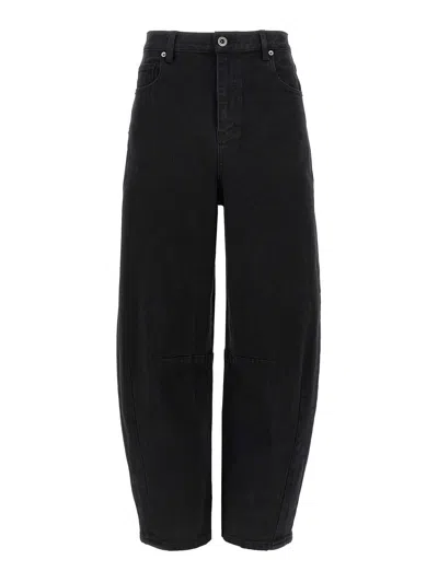 Self-portrait High-waisted Relaxed Fit Black Jeans