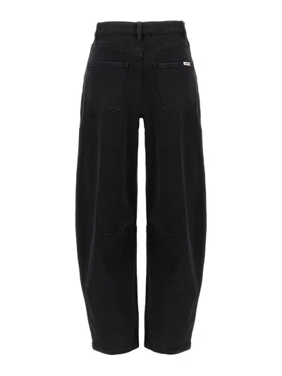Self-portrait High-waisted Relaxed Fit Black Jeans