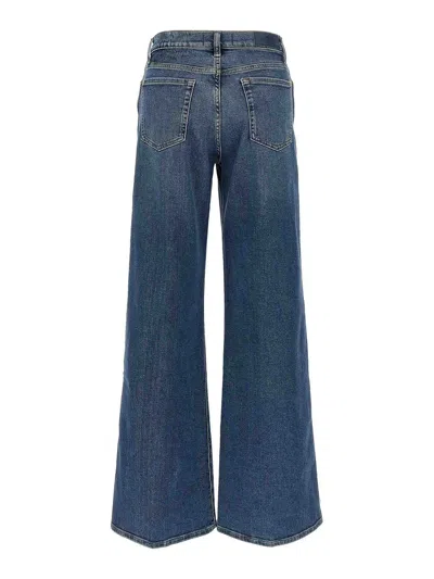 7 For All Mankind Womens Soho Dark Modern Dojo Flared-leg High-rise Denim-blend Jeans
