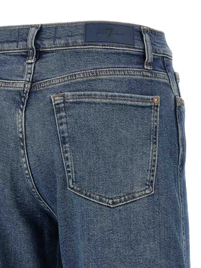 7 For All Mankind Womens Soho Dark Modern Dojo Flared-leg High-rise Denim-blend Jeans