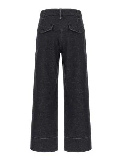 Brunello Cucinelli Sartorial Square Jeans In Black