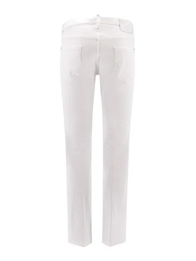 Dsquared2 Stretch Cotton Trouser With White Bull Tag