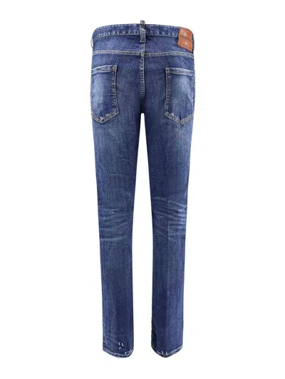 Dsquared2 Men Cool Guy Stretch Cotton Jeans In Blue