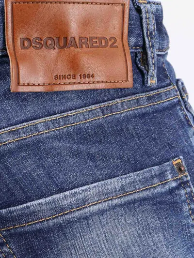 Dsquared2 Men Cool Guy Stretch Cotton Jeans In Blue