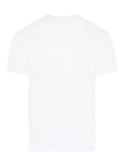Stone Island Slim Fit Cotton Jersey T-shirt With Compass Patch Clothing In White