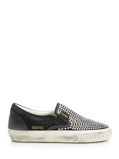 Golden Goose Suede Upper Sneakers In Black