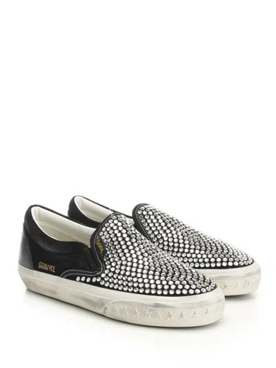 Golden Goose Suede Upper Sneakers In Black
