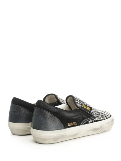 Golden Goose Suede Upper Sneakers In Black