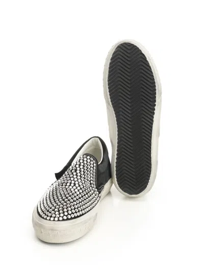 Golden Goose Suede Upper Sneakers In Black