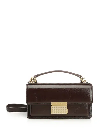 Golden Goose Rectangular Top Handle Shoulder Bags In Brown