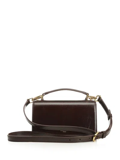 Golden Goose Rectangular Top Handle Shoulder Bags In Brown