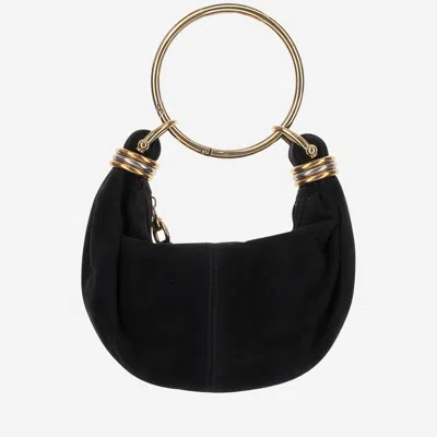 Chloé Bracelet Hobo Bag Mini Leather In Black