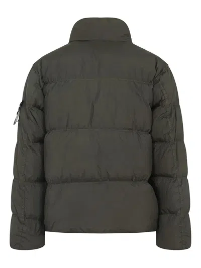 Stone Island Quilted Nylon Jacket Hidden Elements In Multi