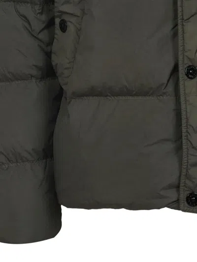 Stone Island Quilted Nylon Jacket Hidden Elements In Multi