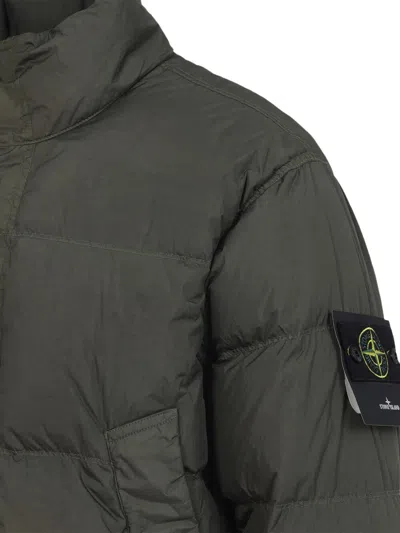 Stone Island Quilted Nylon Jacket Hidden Elements In Multi