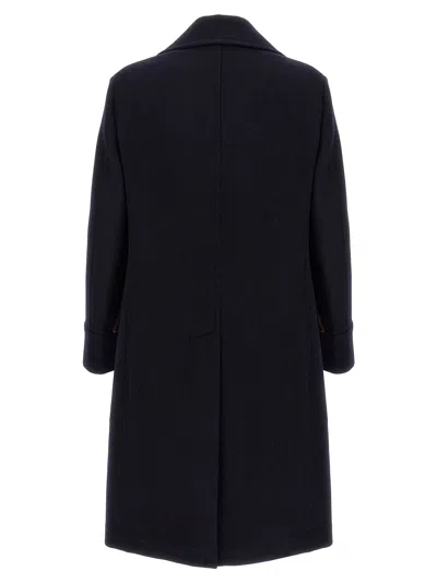 Brunello Cucinelli Martingale Double-breast Coat Men In Black