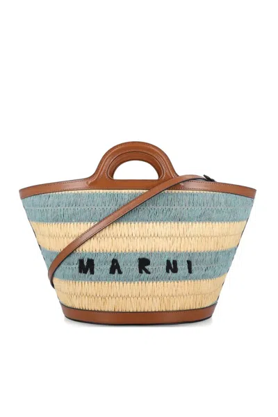 Marni Logo Embroidered Tote Bag