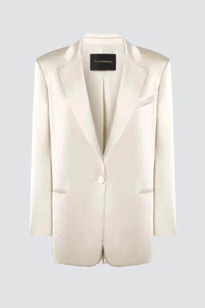 The Andamane Single-breasted Blazer In Neutral
