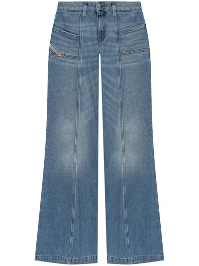 Diesel Woman Jeans Blue Size 30w-30l Cotton In Blue