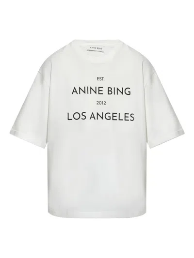 Anine Bing Round Neck Short Sleeve T-shirt