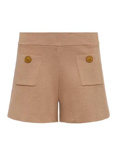 L Agence Lottie Knit Short In Brown