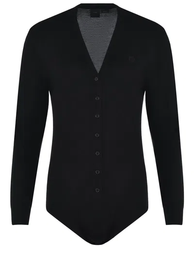 Pinko Bodysuit  "collarino" Made Of Wool